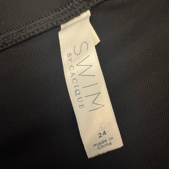 Cacique lane Bryant swim high waist black bikini bottoms size 24 - Picture 3 of 3